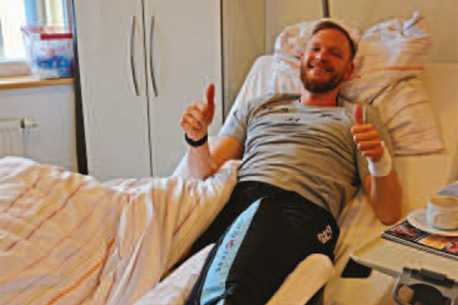 Krankenbett statt ChampionsLeague