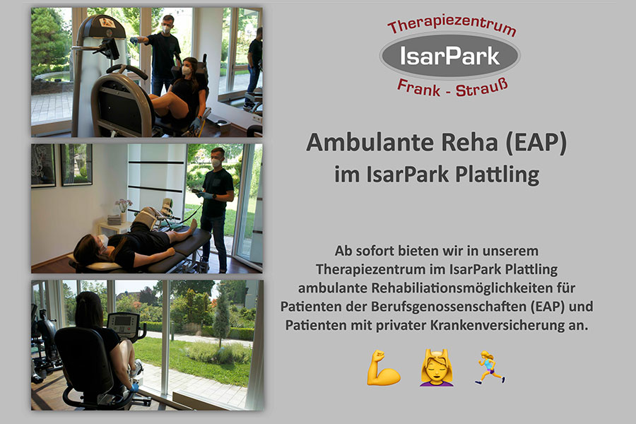 Ambulante Rehabilitation im Therapiezentrum Frank und Strauß im IsarPark Plattling